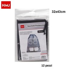 Set 12 Pz Sacco Sacca Porta Scarpe Calzature Oggetti 32x43cm hmj
