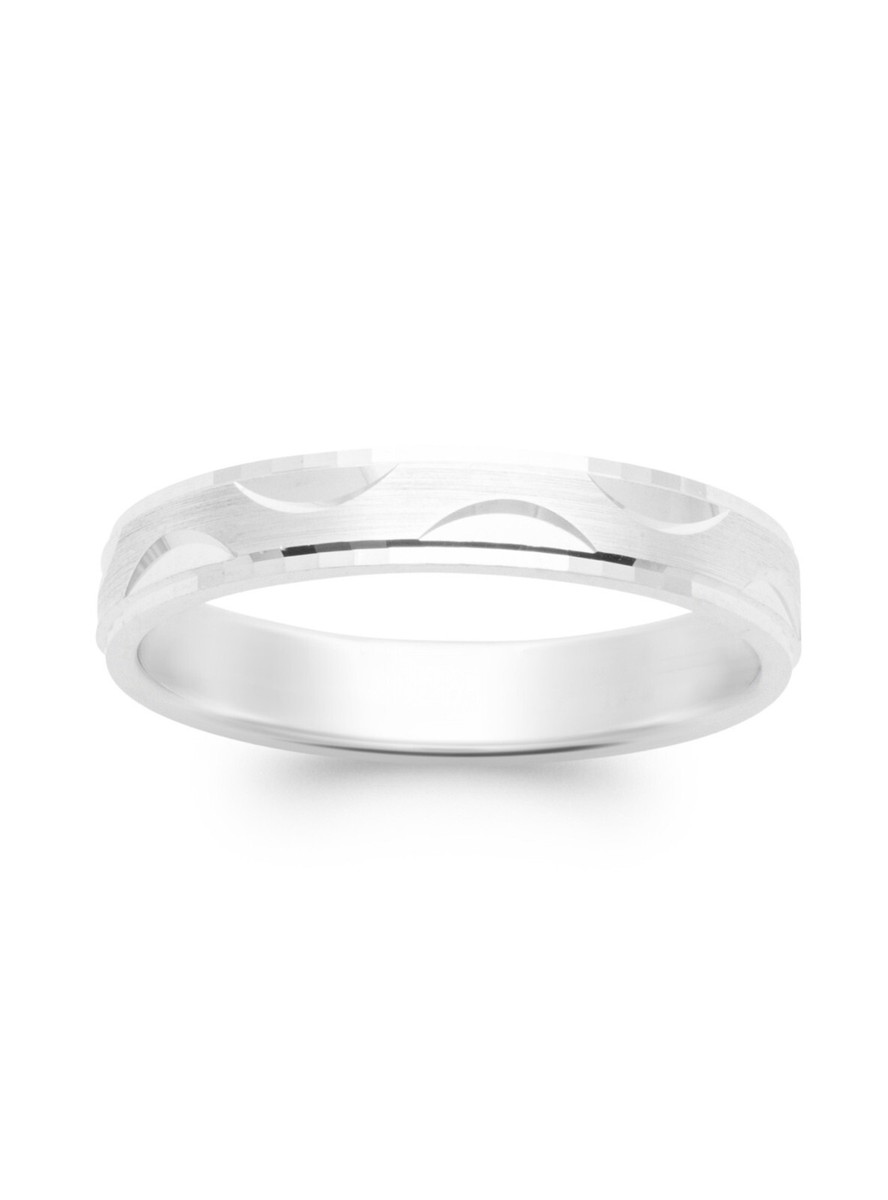 Bague Alliance Fine Argent 925/1000 Rhodié – Anneau Torsadé 1 Mm – Tata Gisèle