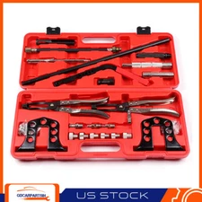 STEEL VALVE SPRING COMPRESSOR STEM SEAL OHV OHC INSTALLER REMOVER TOOL 23PCS SET