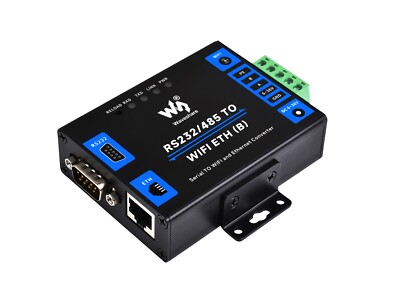 Waveshare Industrial Grade Serial Server RS232/485 To WiFi Ethernet Modbus