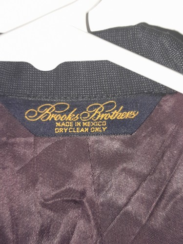 Brooks Brothers Mens Blazer Jacket 44L Navy Blue Wool Sport Coat - Picture 4 of 9