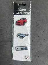 Ford Mustang 3-Piece Collector Pin Set - Official Licensed Open Road Lapel Pins
