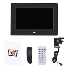 7Inch 1024 600HD Digital Photo Picture Frame Alarm Clock Player Album Remote Fit