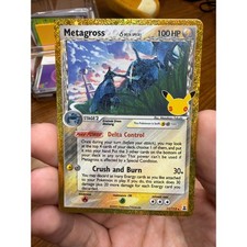 Metagross Delta Species 11/113 Holo Rara Carta Pokemon Francobollo 30° Anniversario