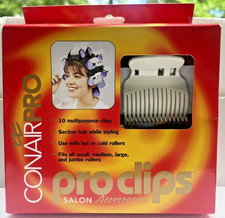 Conair Pro Clips Salon Accessor ConairPro 345062 NIB Multipurpos Hair Roller 10