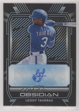 2021 Chronicles Obsidian Electric Etch Carolina Blue Leody Taveras Auto 0r6v