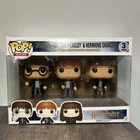 Funko POP! Harry Potter 3-Pack - Harry, Hermione & Ron - *Vaulted* - *Rare*