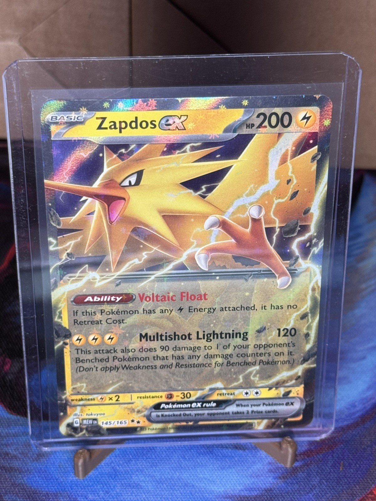 zapdos ex pokemon card Zapdos ex Pokemon 151 202/165 PSA 9 – TBC Games main image 0