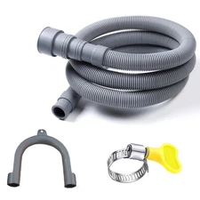 6 Feet Universal Washing Machine Drain Hose Flexible Dishwasher Drain Hose Ex...