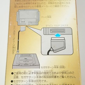 SEGA SATURN Official 21 pin RGB Cable HSS-0109 SS w/ Box Made in JAPAN
