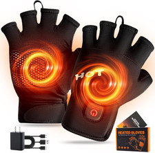 Heated Gloves for Men Women- Rechargeable Electric Full Half Hands Electric Heat