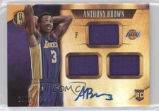 2015 Panini Gold Standard Rookie Jersey Triple 60/99 Anthony Brown #292 Auto 0af