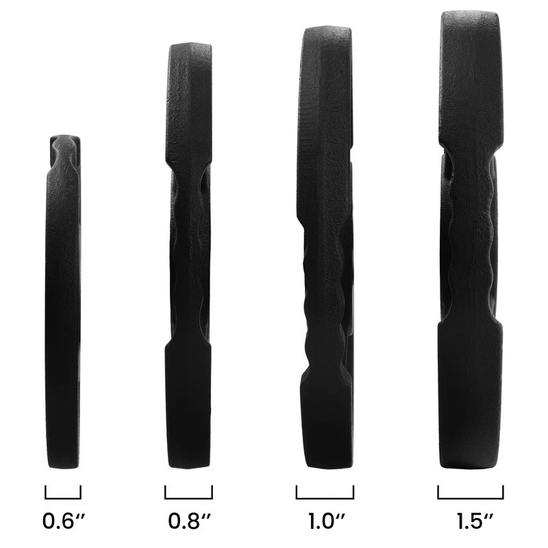 Peso olímpico de hierro fundido con barra olímpica de 7 pies placas de 85 lb juego de 130 libras en total Foto 3 de 4