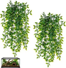 Reptile Plants, 2 Pieces Terrarium Snake Hanging Plants Vines Decor Artificial