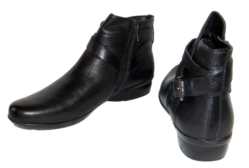 NEU NATURALIZER CASSANDRA SCHWARZE LEDER STIEFELETTEN 9 M - Bild 2 von 4