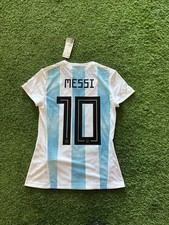 adidas Argentina Women's Home World Cup Jersey 18/19 Legend Messi #10 - Blue