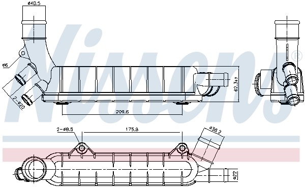 NISSENS-OE 90976 Oil Cooler, engine oil for OPEL,VAUXHALL - Image 16