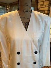 Kay Unger Designer Silk Suit Elegant Sz 10 Lined Classic Worn Once