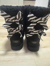 UGG Mini Bailey Bow Boots for Women, Size 6 - Black