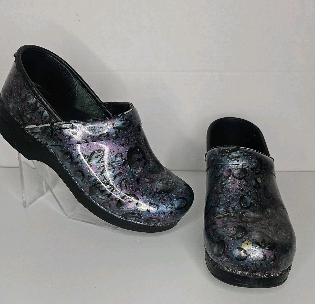 Dansko Pro clogs iridescent bubbles raindrop  EU … - image 1