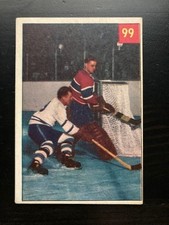 1954-1955 Parkhurst #99 Jacques Plante Pre rookie HOF Montreal Canadiens