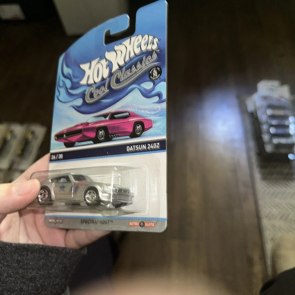 Hot Wheels Cool Classics Datsun 240Z Spectrafrost 1/64 Scale Diecast New On Card - Image 2 of 4