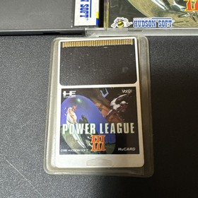 Power League 3 (PC Engine, 1990) CIB Complete JAPANESE HuCard He System