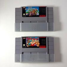 Super Mario Kart & Super Punch Out Super Nintendo SNES Video Game Set of 2