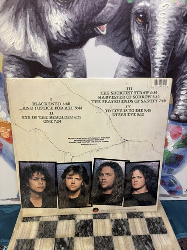 Metallica And Justice For All Elektra Records 60812-1 1988 1st Press 2x Vinyl LP - Picture 10 of 13