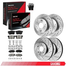 Front Rear Brake Rotors and Brake Pads Kit for Honda Civic 2013 - 2015 Acura ILX