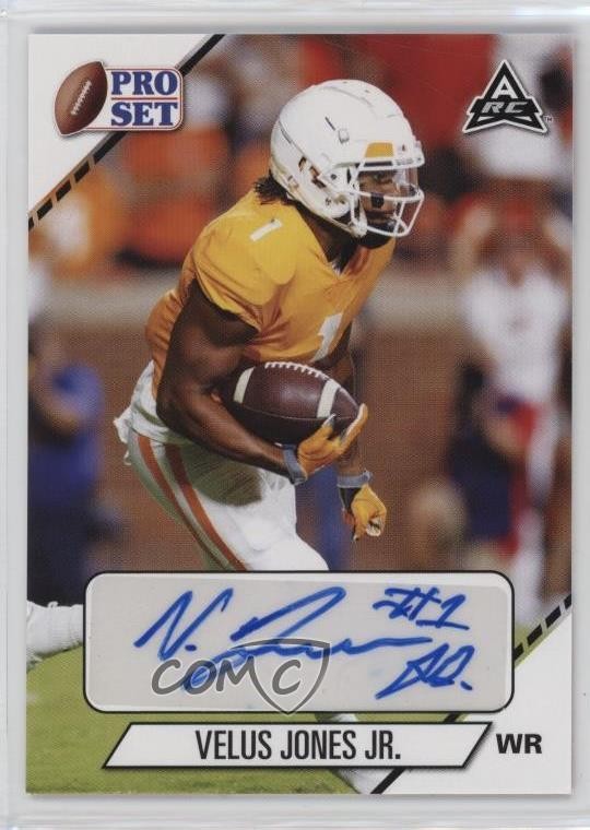 2021 Leaf Pro Set College Velus Jones Jr #PS-VJJ Auto 0vd2