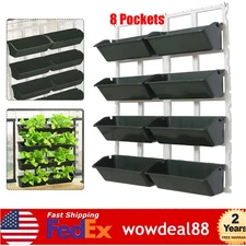 Outdoor Raised Garden Bed 4-Tiers Vegetable Elevated Planter Box Herb Garden