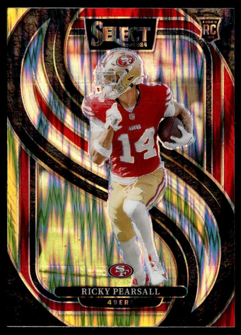 2024 Panini Select Red & Yellow Shock Ricky Pearsall RC #173