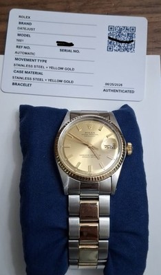 Rolex Datejust 36mm Two-Tone Yellow Gold watch & Oyster Bracelet. Authenticated.