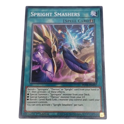 Yu-Gi-Oh! Power Of The Elements Spright Smashers POTE-EN057 Spell 2022 (3)