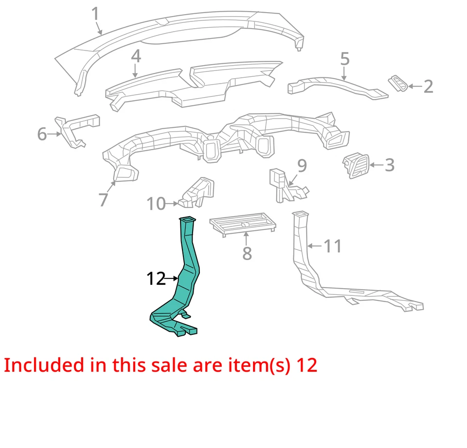 CHRYSLER CONDUCTO DE SUELO 68081892AC NUEVO OEM 68081892AC Foto 2 de 3