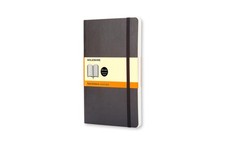 Classic Notebook, Soft Cover, Pocket 3.5" x 5.5" Ruled/Lined, Black, 192 Pages