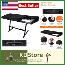 88 Keys Piano Keyboard Dust Cover - Elastic, Durable, Dust-Proof