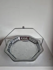 Celtic Quality Swing Handled Decorative Dish Basket, Trinket Bowl 21cm Diameter