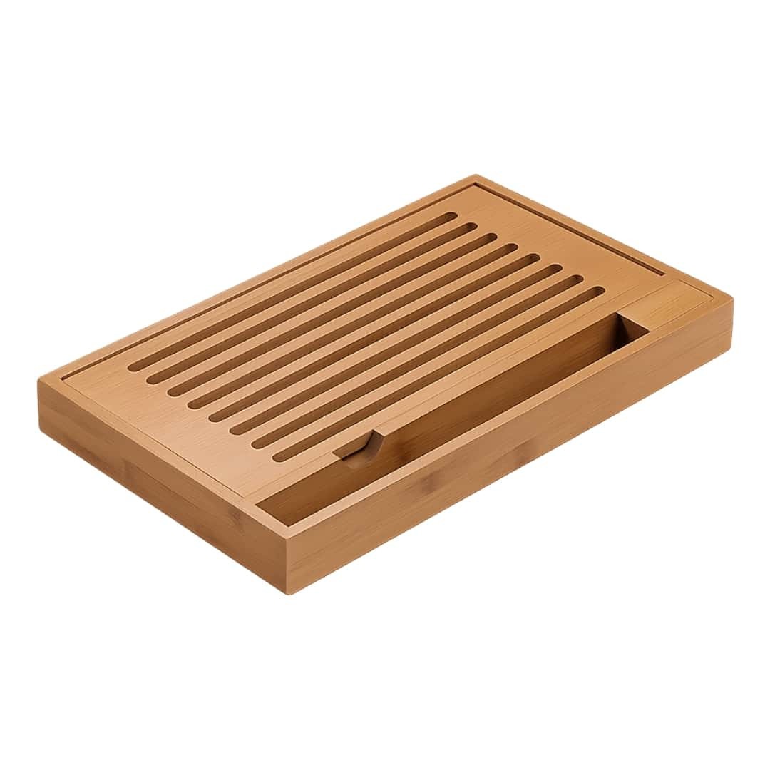 Leone Bamboo Bread Crumb Catching Board 40x24 Cm S0102 Hotel Buffet