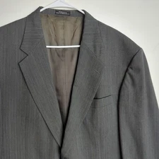 STAFFORD Vtg Gray Striped BLAZER SUIT COAT JACKET Men's 42R