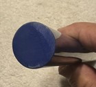 TWO Bakelite Faturan Catalin Solid BLUE 0.86 inches  x 8.5" Length, 223 gr rods — photo 6