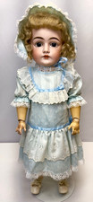 Antique J.D. Kestner 146 Bisque Doll 22  Excelsior Body Brown Sleep Eyes Germany