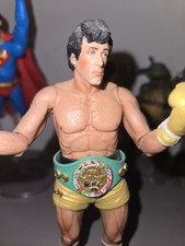 Neca Rocky Balboa Gold Shorts W/Belt Slyvester Stalone Action Figure