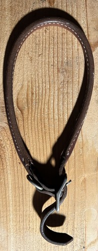 Circle T weiches braunes 19" Leder Hundehalsband robuste Schnalle M-L Hund. L#F. - Bild 4 von 6