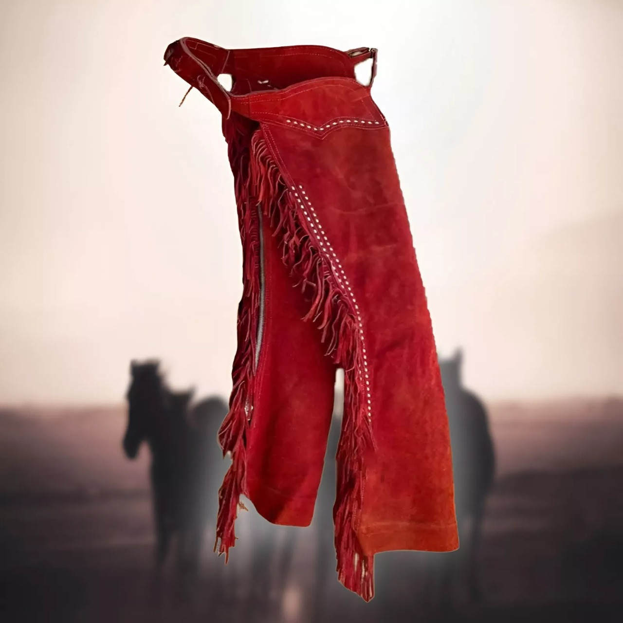 Western Suede Leather Chaps for Women