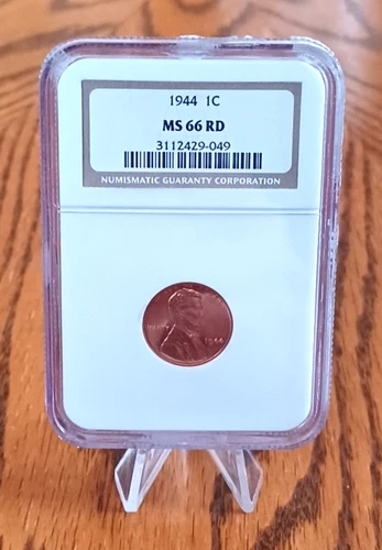 1944 Lincoln Wheat Penny 1C MS 66 RD Red NGC