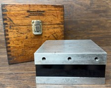 Hermann Schmidt 6” Precision Magnetic Squaring Block USA Machinist Tool Grinding
