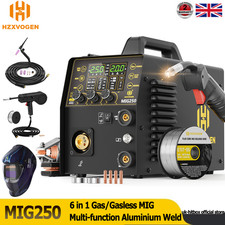 6in1 Aluminium Gas/Gasless MIG Welding Machine 200A Lift TIG/MMA/Spot/Spool Gun
