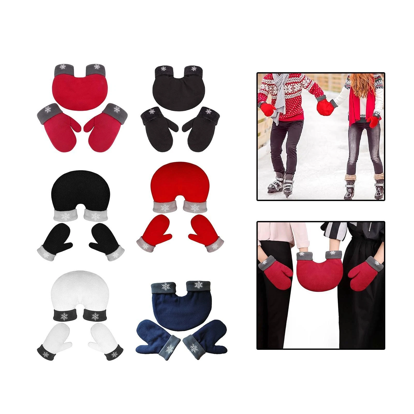 Couple Holding Hand Gloves Unique Fleece Hand Muff for Running Hiking Skiing
Opens in a new window o